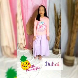 Little pineapple setelan rok poni friend anak 4-9Y