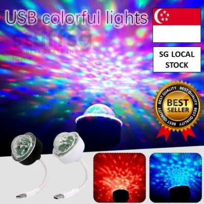 [SG FREE ] Usb Stage Disco Light Mini Party Light Family Atmosphere Light