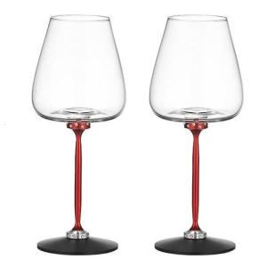 Rotating Crystal Glass Cup for Red Or White Wine Large Capacity 500ml Goblet Elegant Champagne and Cocktails Drinkware