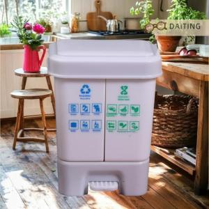 DAITING Doll House Mini Kitchenware Model Mini Classified Trash Can Shooting Scene Props