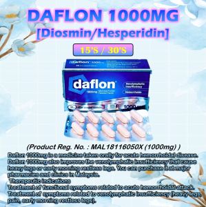 Daflon 1000mg Tablets 10S / 30S (Hemorrhoids)(Buasir)
