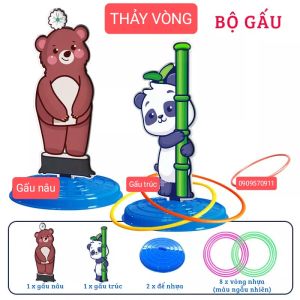 Trò Chơi Thảy Vòng - Bộ Trò Chơi Ném Vòng 369A Cho Bé Giải Trí Luyện Tinh Mắt