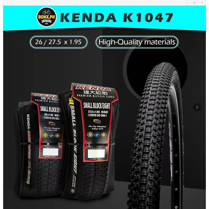 【COD】Kenda K1047 MTB Bicycle Tire 60TPI Folding Wheel for  Mountain Bike MTB and Cross Country 26er Cycling Tire