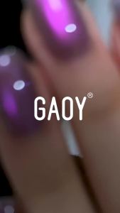 GAOY Cat Eye Gel Set 6 Colors Blue Silver Pink Holographic Glitter Gel with Magnet Soak Off UV Light for Nail Art Aurora Reverie