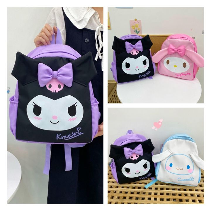 Sanrio Cute backpack bag Kuromi Cinnamoroll casual large capacity bag ...