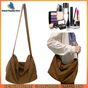 Vktech Womens Large Canvas Crossbody Bag Stylish Soft Handbag with Adjustable Strap Perfect for Travel and Everyday Use