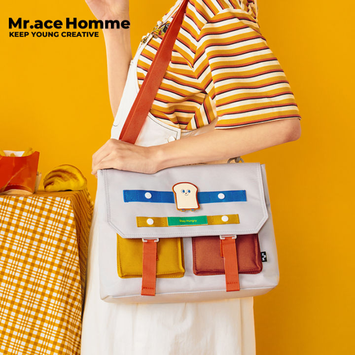 Mr. ace Homme Foodie Series New Trendy Large-Capacity Messenger Bag ...