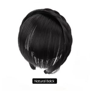 Bando Rambut Kepang Poni Palsu Wanita Elegan Premium / Bando Poni Korea / Bando Poni Kepang / Rambut Palsu Wanita Anak / Poni Palsu Korea