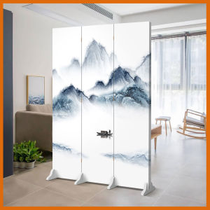 2kxx 3PCS Screen/Partition/Divider Foldable Mobile Simple Nordic Elk Screen 180X120CM