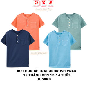 [Áo phông bé trai Oshkosh] ÁO THUN BÉ TRAI NGẮN TAY CỔ TRÒN VNXK XUẤT DƯ XỊN KIỂU VINTAGE BỢT MÀU