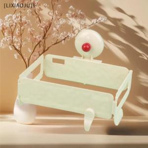 [LIXIAOJU] Suction Cup Folding Trash Bag Holder Wall Mounted Household Cabinet Plastic Bag Hanger Kitchen Bathroom Trash Storage Rack