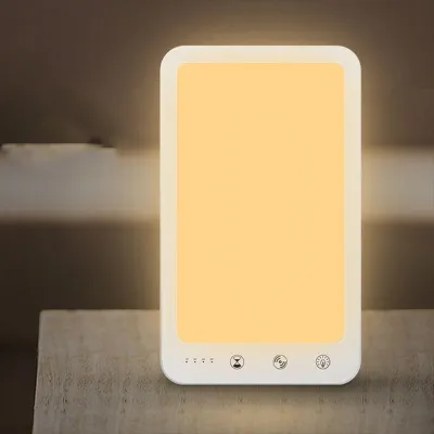 (LAGO) Light Therapy Lamp 10000 Lux Sun Lamp with 5 Adjustable Brightness Levels Touch Control SAD Light Therapy Lamp