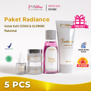 Jglow Skincare Paket Radiance ( Superwhitening ) / Paket Best Seller Untuk Mencerahkan wajah - 5 PCS