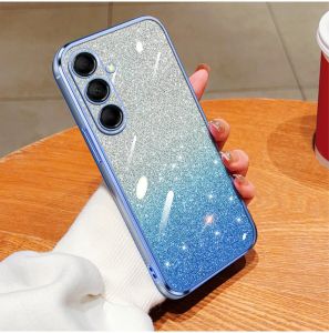 PROMO Casing Samsung A24 A34 A54 Luxury Gliter TPU Premium Silicon Plating Clear