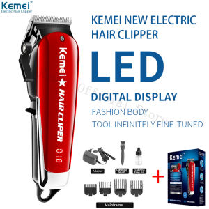Kemei KM-2611 Professional Barber Cordless Electric Hair Trimmer Beard Trimmer Haircutting LED Blade Carbon Steel Haircut Machine