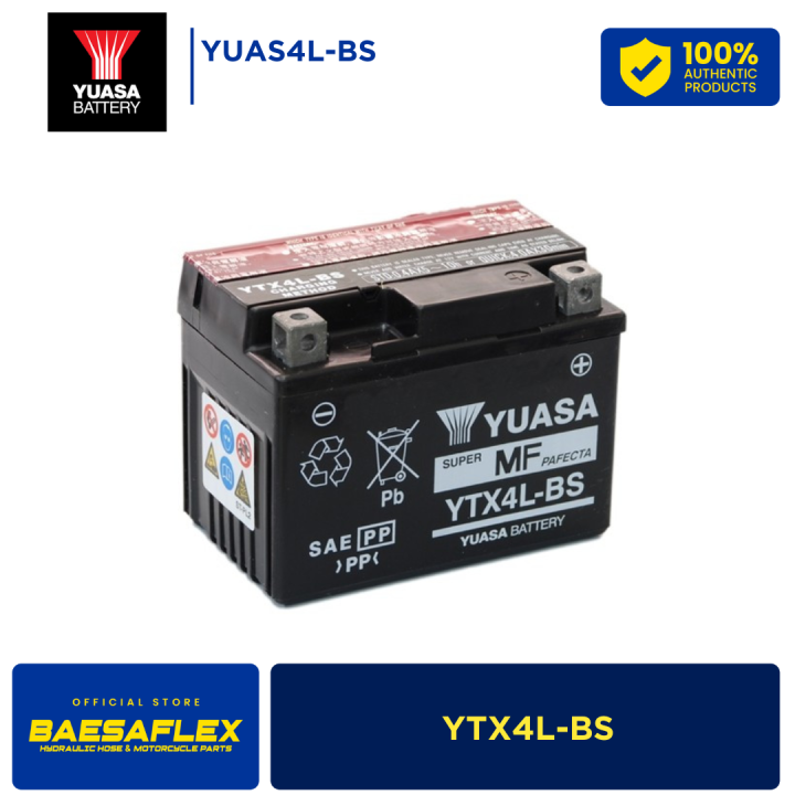 YTX4L-BS YUASA MOTORCYCLE BATTERY | Lazada PH