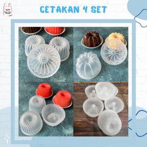 Set Cetakan Puding Mini 12PCS - Desain Unik & Elegan Bahan Resin Warna Cerah
