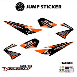 Stiker striping vixion old - lama grafis variasi 014