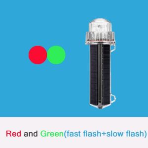 SJJL Floating Flash Boat Light Solar Powered Flashing Marine Signal Light Net Mark/Position Marine Navigation Light