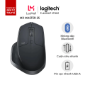 Chuột không dây Bluetooth Logitech MX Master 2s - Form to, dùng mọi bề mặt, con lăn Hyperfast, sạc nhanh USB-A. 