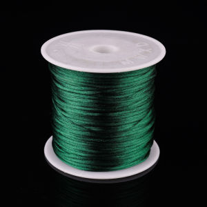 45Yards/Roll 1.5mm Rattail Satin Nylon Trim Cord for Necklace Bracelet Beading Kumihimo Chinese Knot DIY Craft String