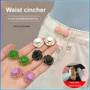 gancu hiasan personaliti hiasan mutiara pengikat tiga dimensi baju raya camellia perempuan unik