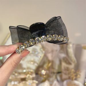 Kẹp Tóc Cài Tóc Nơ Nhũ Đính Ngọc Cực Sang Xịn