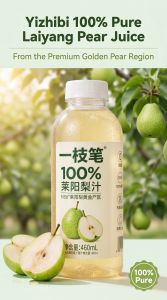 [Yi Zhi Bi] 100% Laiyang Pear Juice 460ml x 15 Bottles Singapore