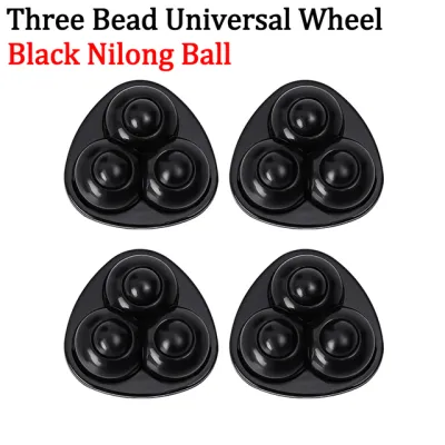 New 4Pcs Self Adhesive Mute Ball Pulley Universal Wheel Load 300Kg Furniture Casters Wheels Stainless Steel Wheel 360° Rotation