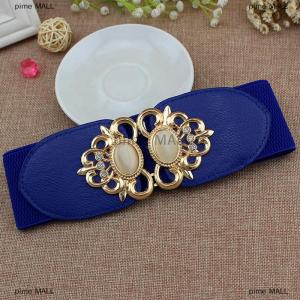 pime MALL ชุดเดรสผ้ายืดหยุ่นสไตล์ย้อนยุคสำหรับผู้หญิงแฟชั่นเข็มขัดรัดเอวแคบอุปกรณ์เสริมสำหรับชุดเดรส