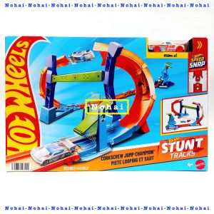 Hot Wheels HotWheels Stunt Tracks Corkscrew Jump Champion Track Set