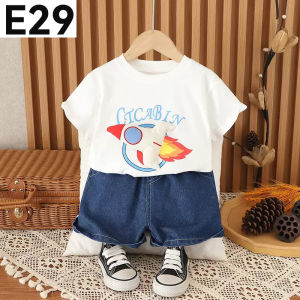 Cotton Terno for Kids Boy 3D Rocket Design Cute Casual Outfit 1-5yrs old E29