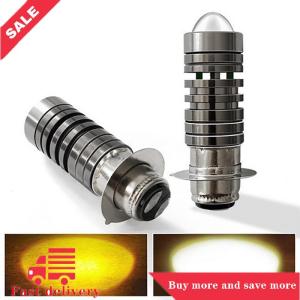 [COD] Phổ 12V màu kép Đèn pha Bóng đèn p15d H6 px15d LED xe máy Đèn pha H6 Scooter Motobike đầu đèn