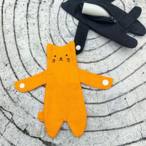 CRNGW Zipper Bag Cute Hug Cat Coin Purse Wallet Small Item Bag Bag Strap Decoration Portable Storage Bag Cartoon Zipper  Coin Purse Bag Shoulder Strap Doll