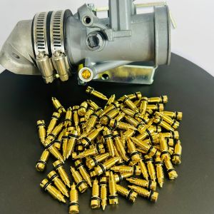 ตัวตั้งเร่ง ทองเหลือง CBR150 S4  ตัวตั้งเร่ง เดินเบา เป็นทองเหลืองอย่างดี เรือนลิ้นเร่ง CBR150 S4 สำหรับ เรือนลิ้นเร่ง cbr150 S4