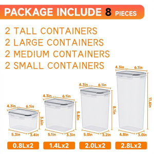【DAILY ESSENTIAL】 PP Food Storage Container Set - 7 / 8 / 16 / 24 Containers