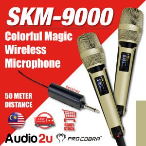 SKM-9000 50 Meters Long Distance Multiple Color Magic Wireless Microphone
