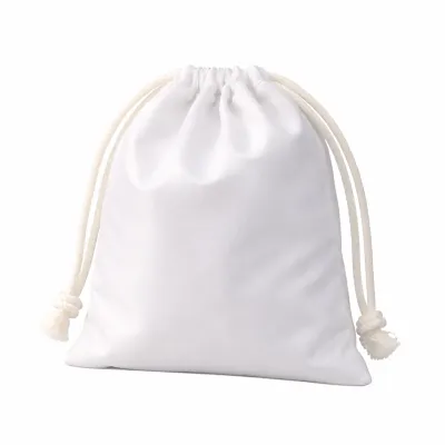 Túi dây rút Taffeta 210T 3II HOME màu trắng | Túi vải nhẹ bền chống nhăn dễ sử dụng nhiều kích thước đựng phụ kiện mỹ phẩm quà tặng tiện lợi