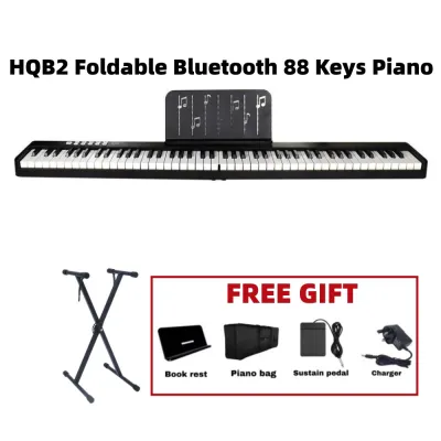 Foldable Rechargeable 88 Keys Piano Bluetooth Electronic Keyboard Portable Electronic Piano