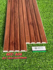 Tấm ốp Tường lam Sóng Tấm PVC ốp Tường TẤM LAM SÓNG VÂN GIẢ GỖ