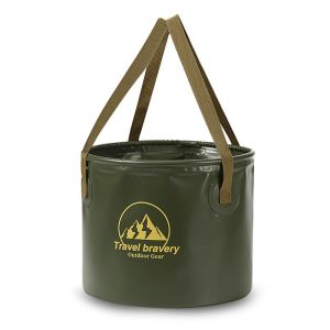 IKI Portable Foldable Water Bucket Large-Capacity Outdoor Camping & Travel Basin Baldi Air Lipat