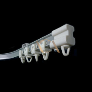 ***Custom Made*** (Full Set) Curve Curtain Langsir Single Track Batang Rail (Aluminium)