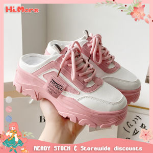 Hi.Mars Women Shoes Thick-soled Clunky Sneakers New Female Student Casual Mules Dad Shoes