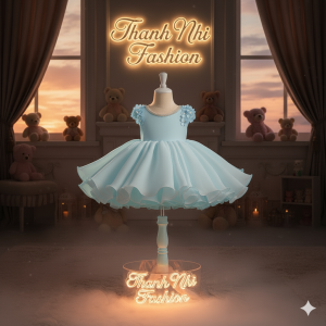 Váy Công Chúa Trắng Xoè Xinh Xắn - Váy Bé Gái Đáng Yêu TN013 Thanh Nhi Fashion