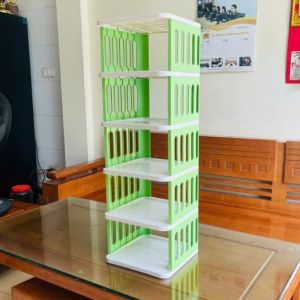 Tủ Giày nhiều tầng ghép nốiKệ dép sọc đựng đồ đa năng 4 5 tầng để giầy dép nhiều ngăn thông minh Phukienprocare