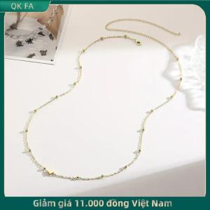 QK FA ✨ Cô Gái Đơn Giản Tim Đính Cườm Bụng Chuỗi Cho Phụ Nữ Thời Trang Kim Loại Bãi Biển Bikini Eo Chuỗi Đồ Trang Sức Cơ Thể Phụ Kiện