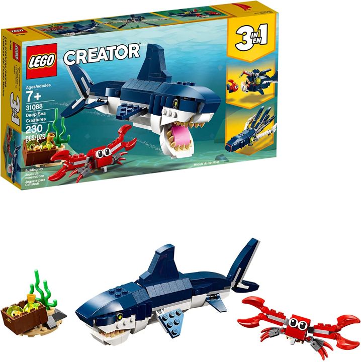 Đồ chơi LEGO Sinh vật biển sâu 3 trong 1 Cá mập, Mực và Cua (LEGO ...