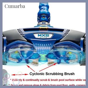 [Cumarba] 4pcs Cyclonic chà bàn chải nhựa cao su Cyclonic bàn chải phụ tùng thay thế cho Zodiac mx8 MX6 Cleaner r0714400 hồ bơi accessor