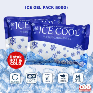 ice gel pack 500 gram ice cool gel pendingin asi dan penghangat makanan bayi cooler gel asip