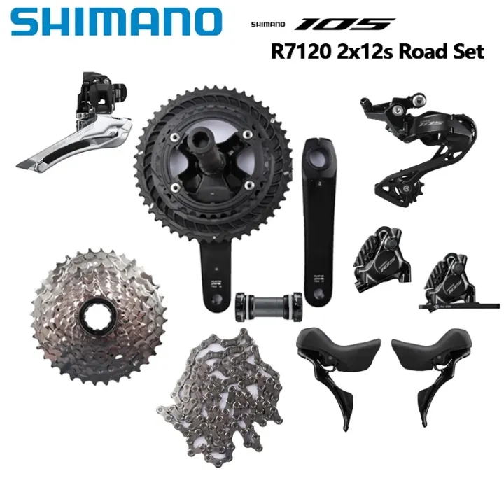 xe Đạp Đường trường 700c java veloce 16s... Shimano R7100 R7120 Groupset 2x12S xe đạp đường trường R7100 Crankset ...
